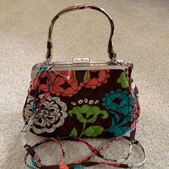 Vera Bradley Handbags - VERA BRADLEY-LOLA Multi-Color Crossbody Purse Adjustable Strap &Silver hardware